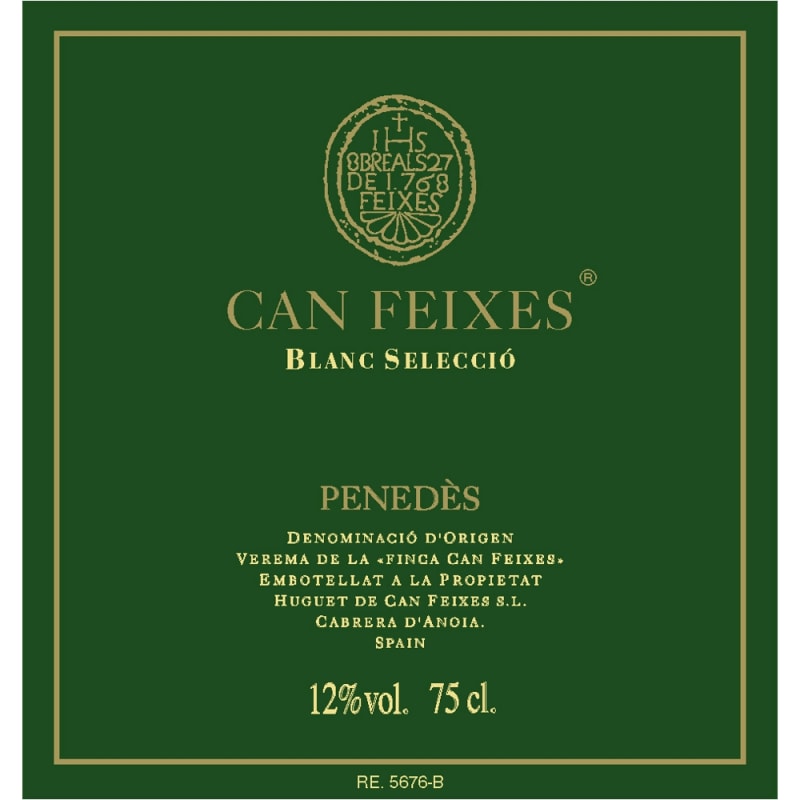 Huguet de Can Feixes Blanc Seleccio 2013 Front Label