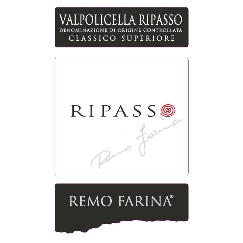 Farina Valpolicella Classico Superiore Ripasso 2012 Front Label