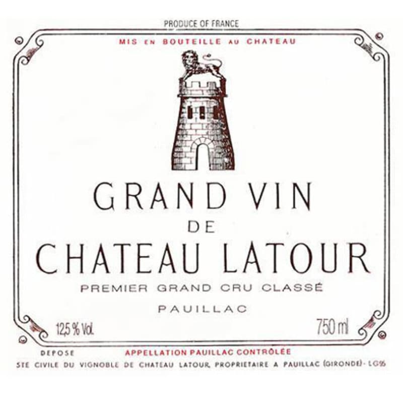 Chateau Latour (375ML half-bottle) 2005 Front Label