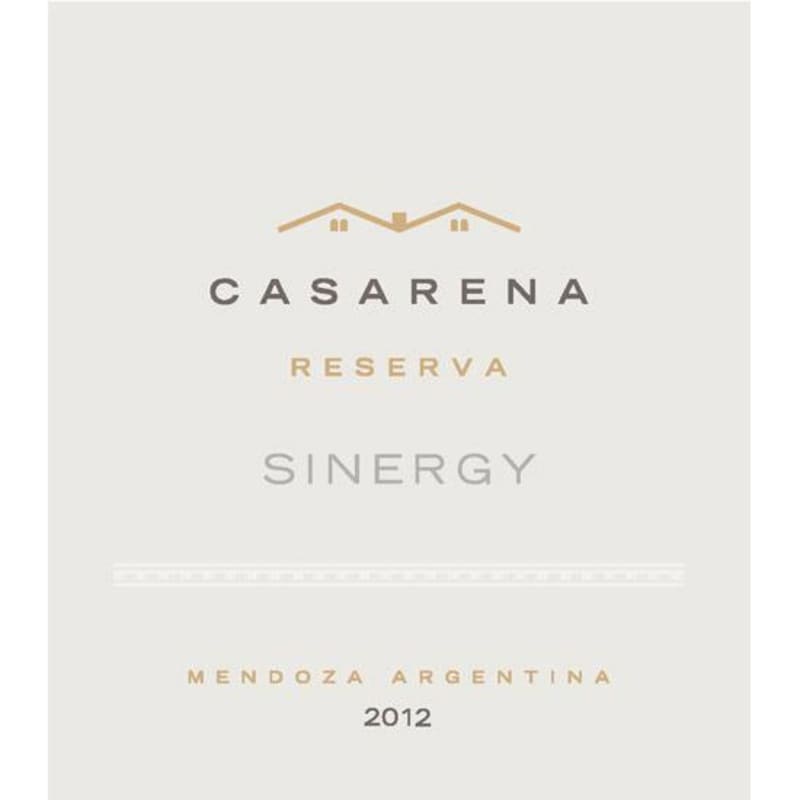 Casarena Reserva Sinergy 2012 Front Label