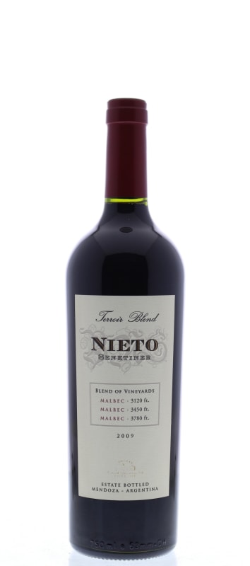 Nieto Senetiner Terroir Blend Malbec 2009 Front Bottle Shot