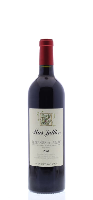 Mas Jullien Coteaux du Languedoc Terrasses du Larzac 2010 Front Bottle Shot