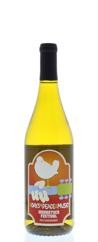 Wines That Rock Woodstock Chardonnay 2012 Front Bottle Shot