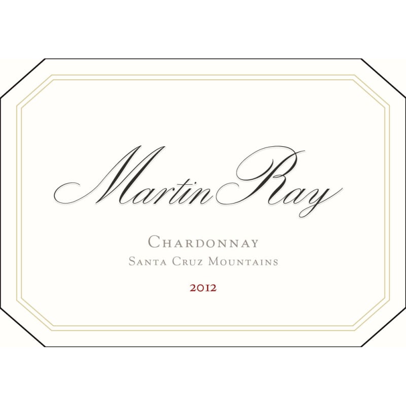Martin Ray Santa Cruz Reserve Chardonnay 2012 Front Label