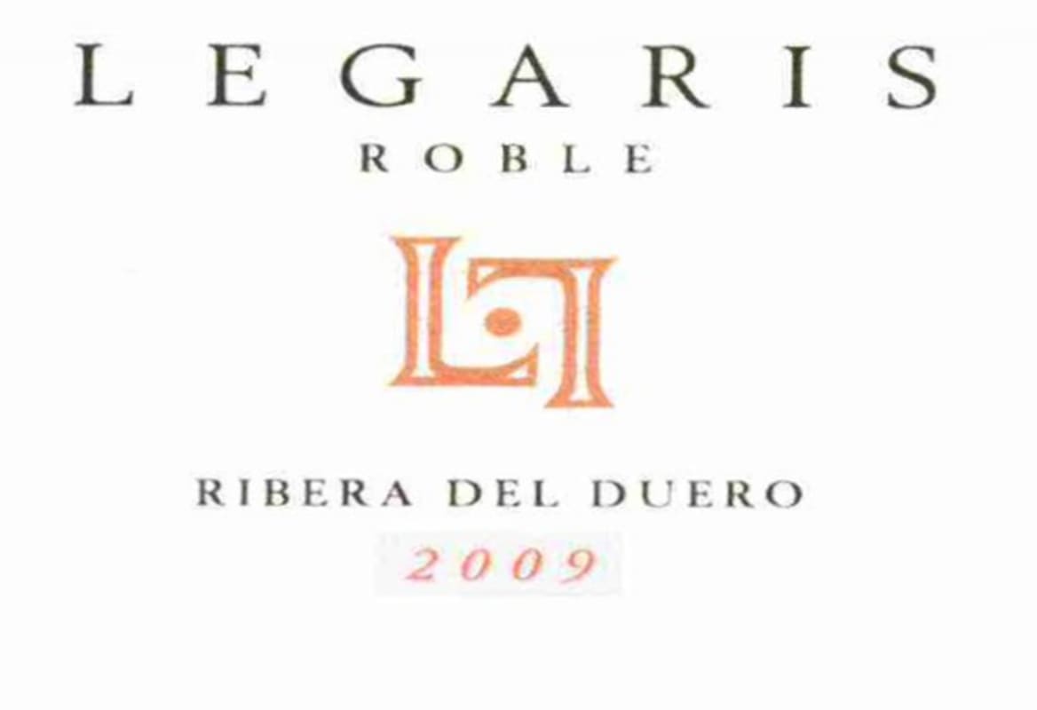 Legaris Roble 2009 Front Label