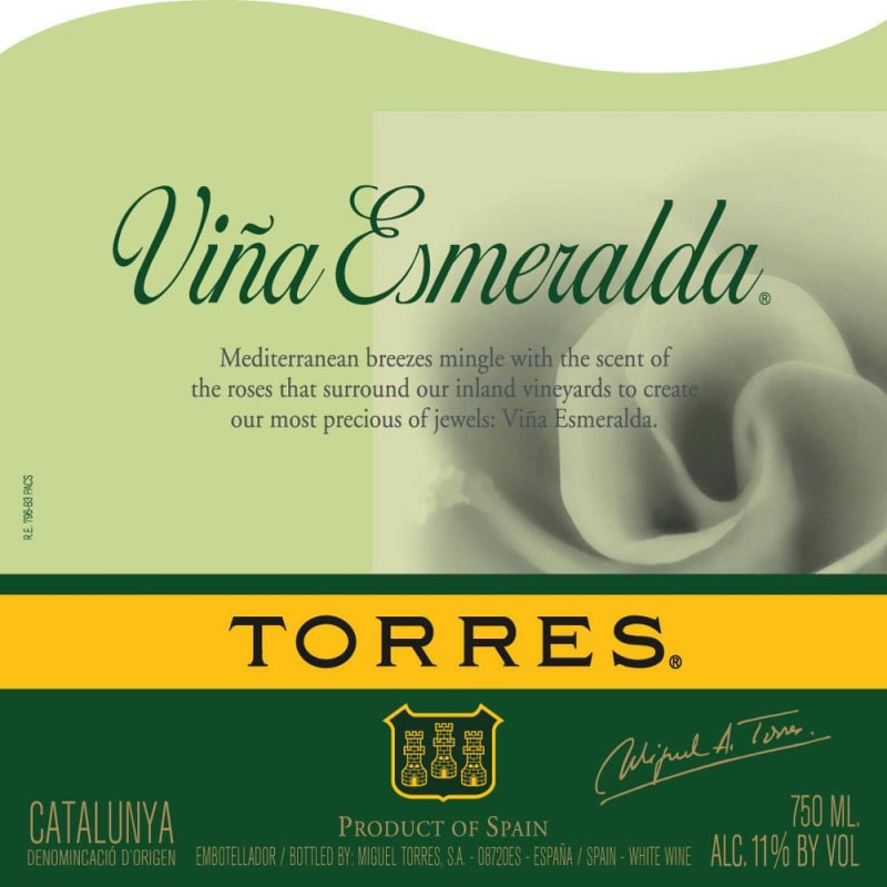 Torres Vina Esmeralda Blanco 2013 Front Label