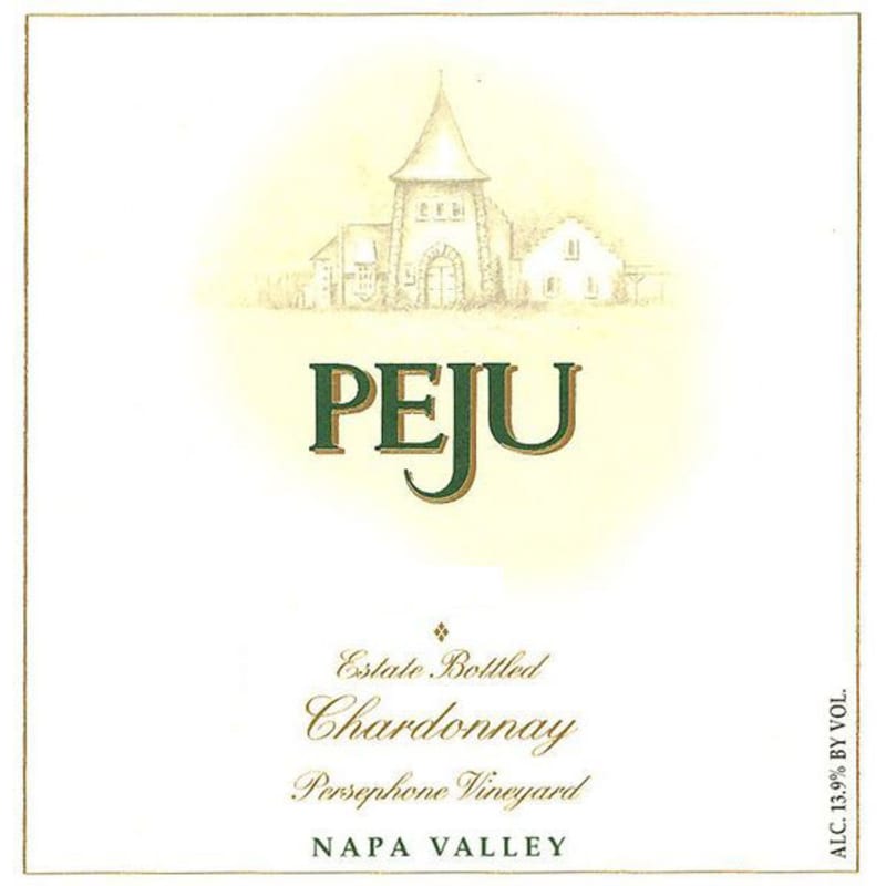 Peju Winery Chardonnay 2012 Front Label