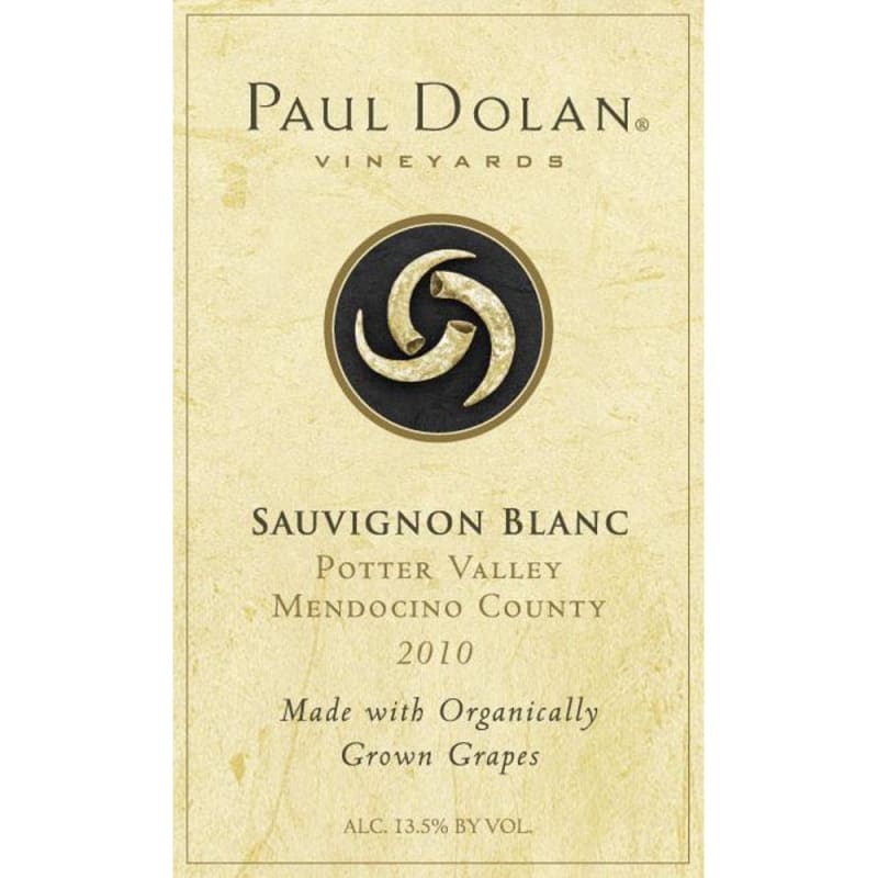 Paul Dolan Vineyards Sauvignon Blanc 2010 Front Label