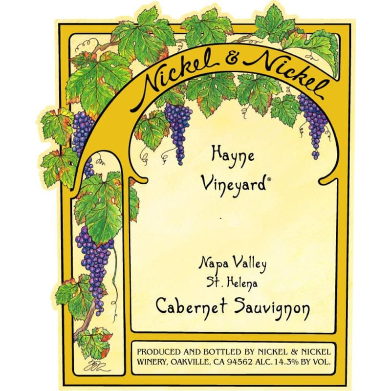 Nickel & Nickel Hayne Cabernet Sauvignon 2011 Front Label
