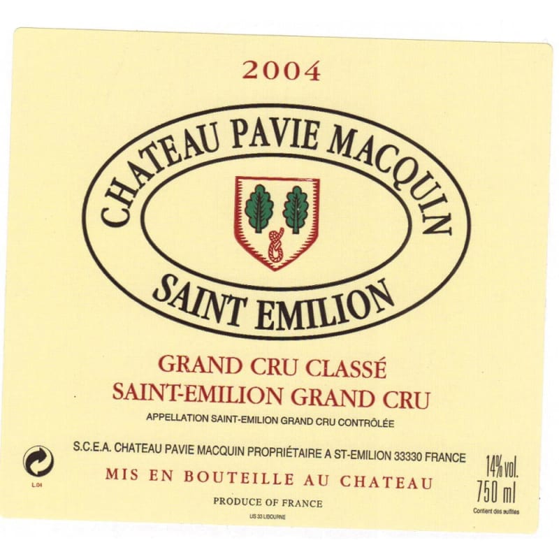 Chateau Pavie Macquin (1.5 Liter Magnum) 2004 | Wine.com