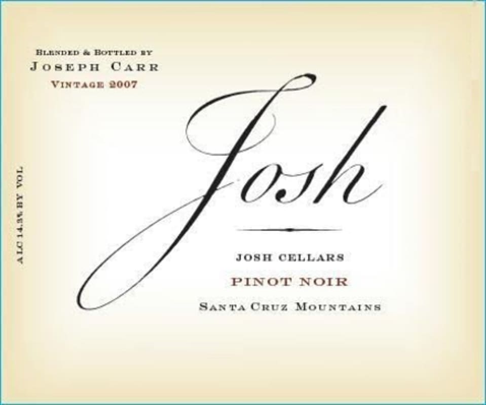 Joseph Carr Pinot Noir 2007 Front Label