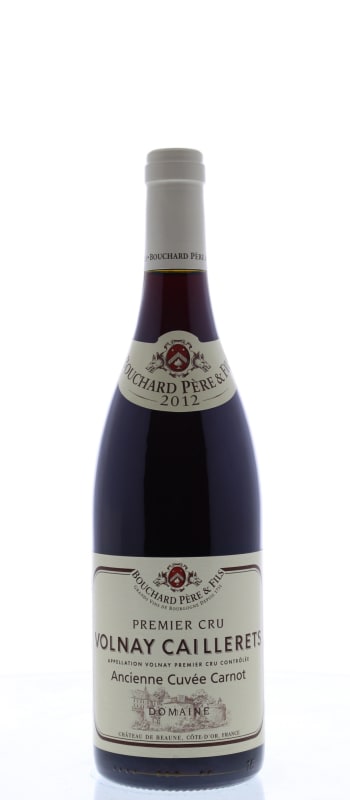 Bouchard Pere & Fils Volnay Caillerets Ancienne Cuvee Carnot Premier Cru 2012 Front Bottle Shot