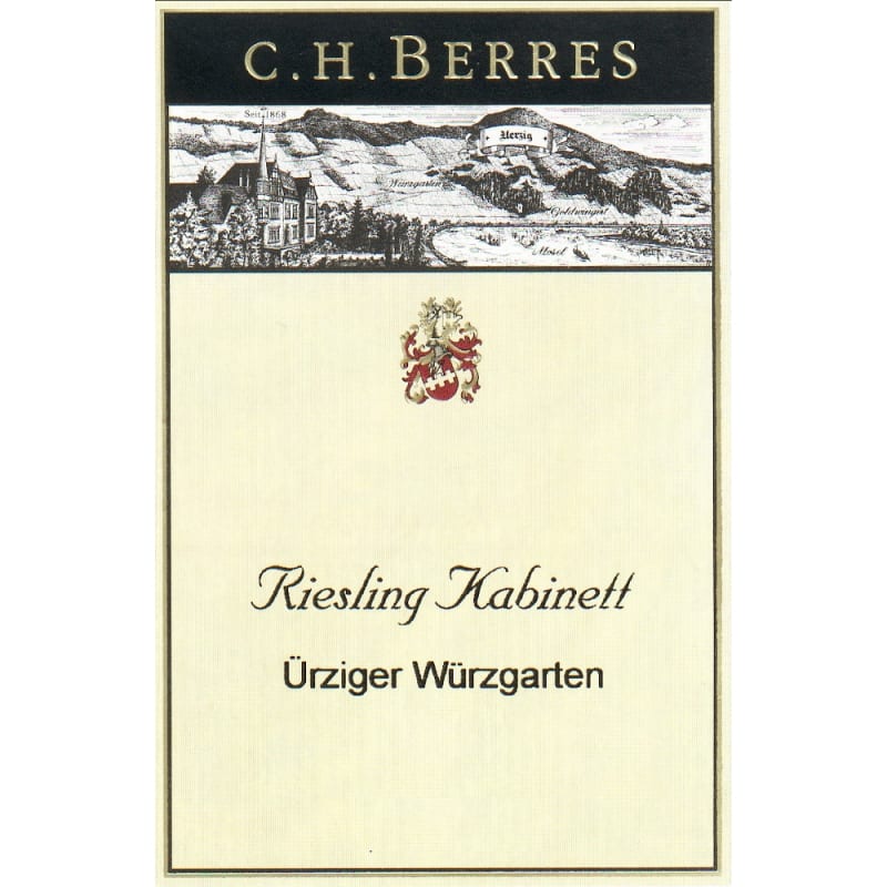 Weingut C. H. Berres Urziger Wurzgarten Riesling Kabinett 2002 Front Label