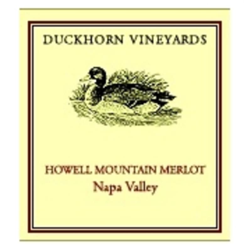 Duckhorn Merlot Howell Mountain 1995 Front Label