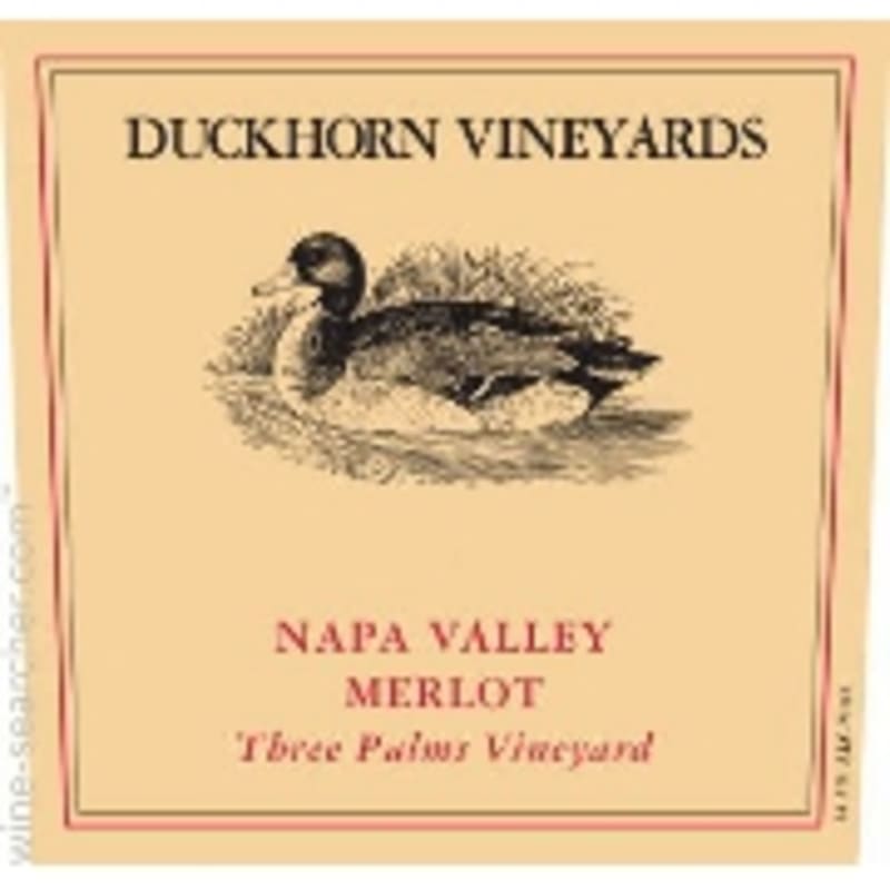 Duckhorn Three Palms Merlot (1.5 Liter Magnum) 1995 Front Label