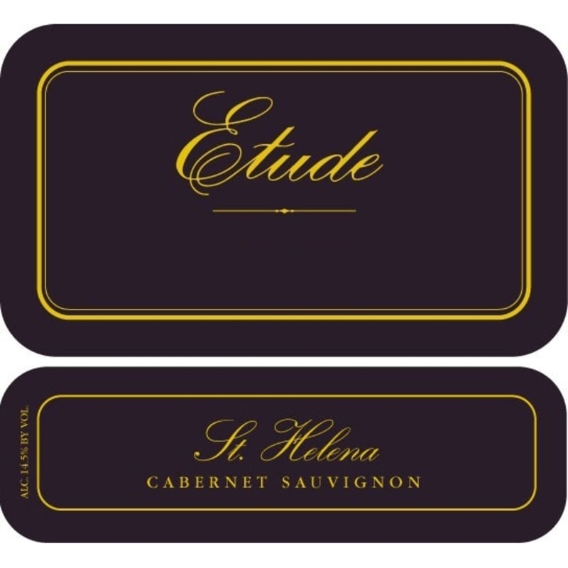 Etude St Helena Cabernet Sauvignon 2002 Front Label