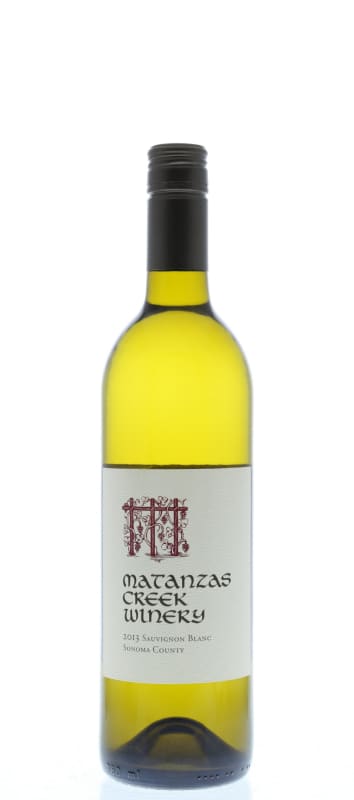 Matanzas Creek Sonoma County Sauvignon Blanc 2013 Front Bottle Shot