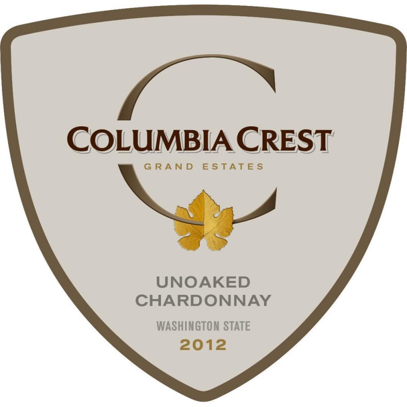 Columbia Crest Grand Estates Unoaked Chardonnay 2012 Front Label