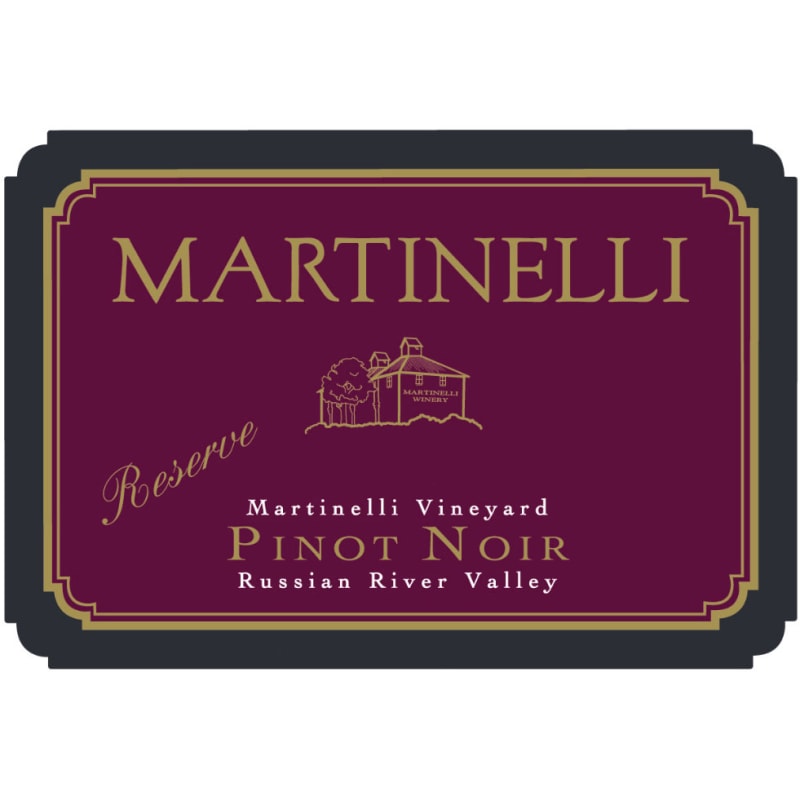 Martinelli Martinelli Vineyard Reserve Pinot Noir 1999 Front Label