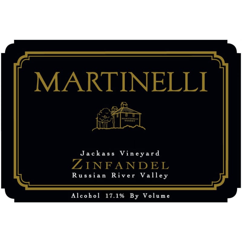 Martinelli Jackass Vineyard Zinfandel 2002 Front Label