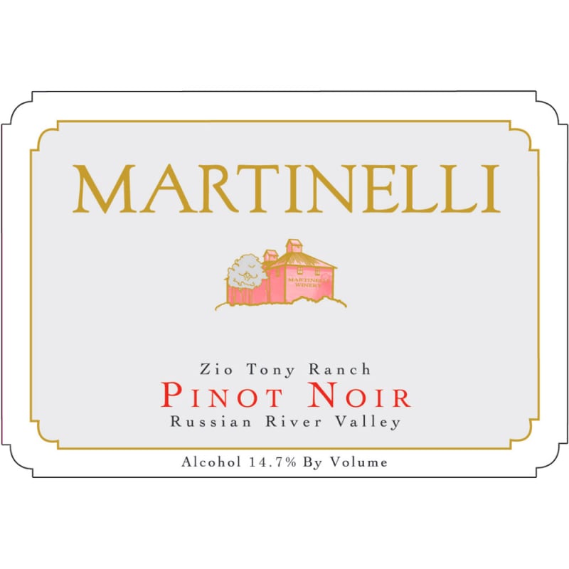 Martinelli Zio Tony Ranch Pinot Noir (1.5L Magnum) 2004 Front Label