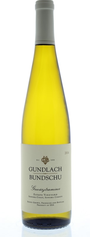 Gundlach Bundschu Gewurztraminer 2014 Front Bottle Shot