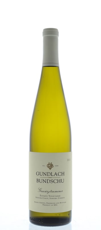 Gundlach Bundschu Gewurztraminer 2013 Front Bottle Shot