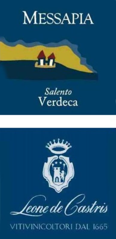 Leone de Castris Salento Messapia Verdeca 2013 Front Label