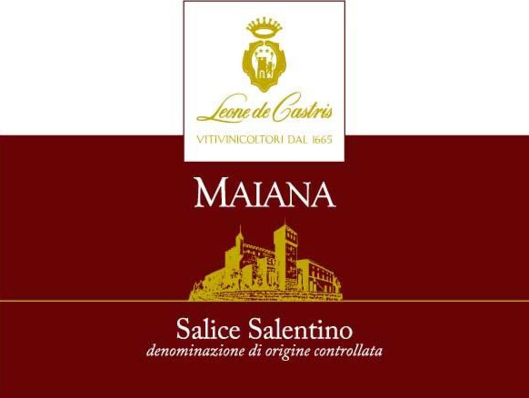 Leone de Castris Salice Salentino Maiana 2010 Front Label