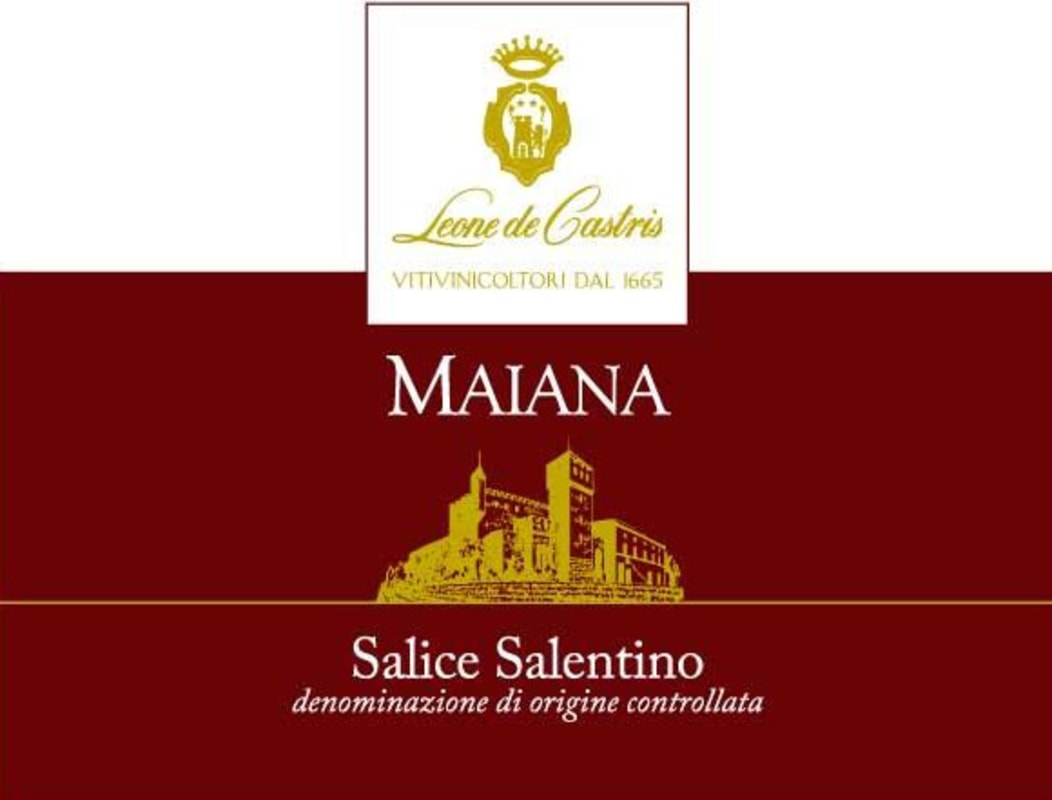 Leone de Castris Salice Salentino Maiana 2013 Front Label