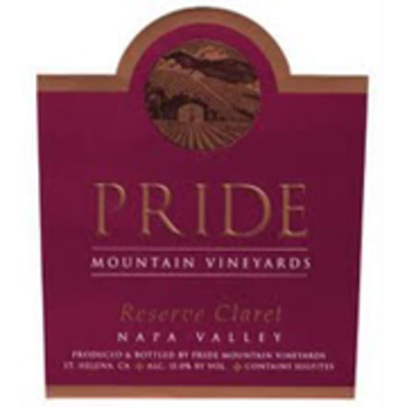 Pride Mountain Vineyards Reserve Claret 1996 Front Label