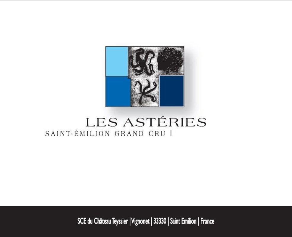 Les Asteries 2012 Front Label
