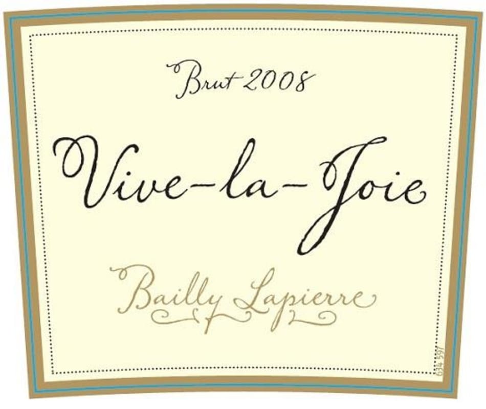 Bailly Lapierre Vive-la-Joie Brut 2008 Front Label