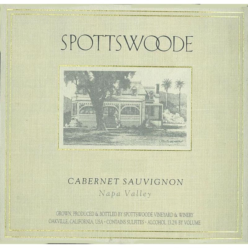 Spottswoode Cabernet Sauvignon (1.5 Liter Magnum) 1995 Front Label