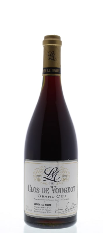 Lucien Le Moine Clos de Vougeot Grand Cru 2012 Front Bottle Shot