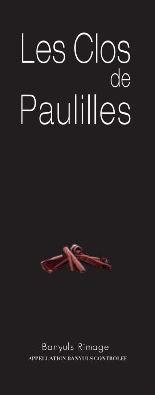 Clos de Paulilles Banyuls Rimage 2006 Front Label