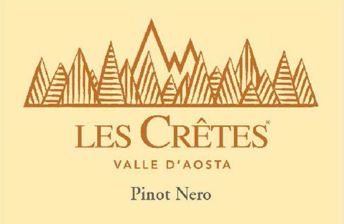 Les Cretes Valle d'Aosta Pinot Noir 2015 Front Label