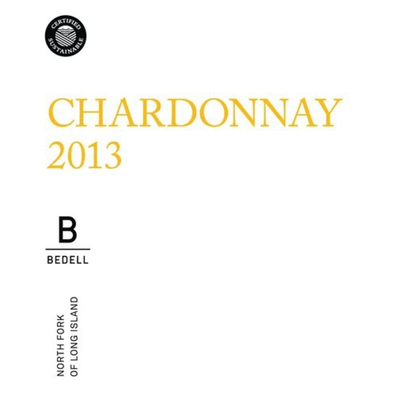 Bedell Cellars Chardonnay 2013 Front Label