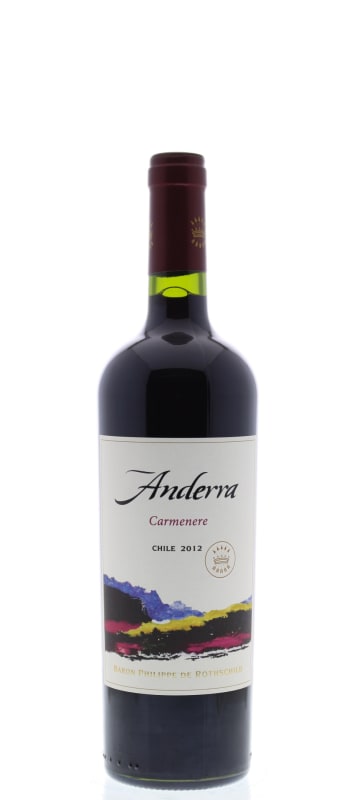 Anderra Carmenere 2012 Front Bottle Shot