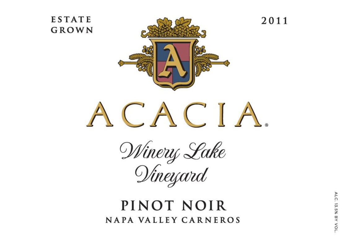 Acacia Lake Vineyard Pinot Noir 2011 Front Label