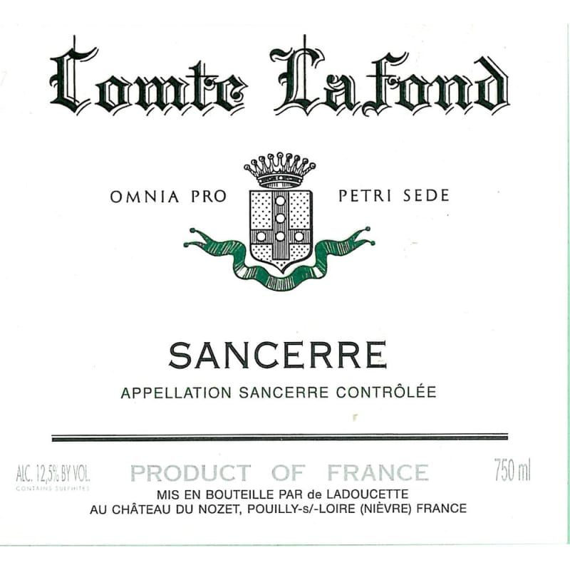 Ladoucette Comte Lafond Sancerre 2013 Front Label