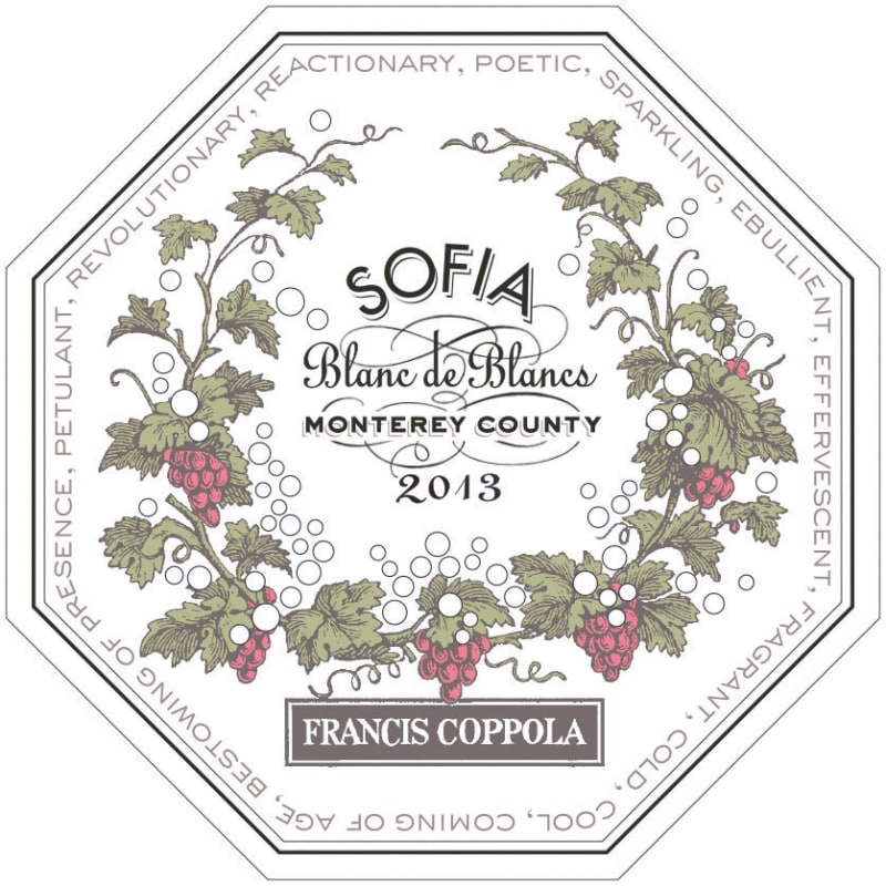Francis Ford Coppola Sofia Blanc de Blancs 2013 Front Label