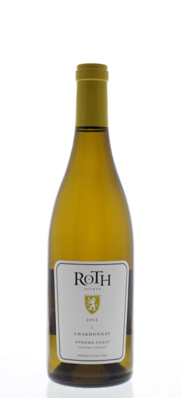 Roth Estate Sonoma Coast Chardonnay 2012 Front Bottle Shot