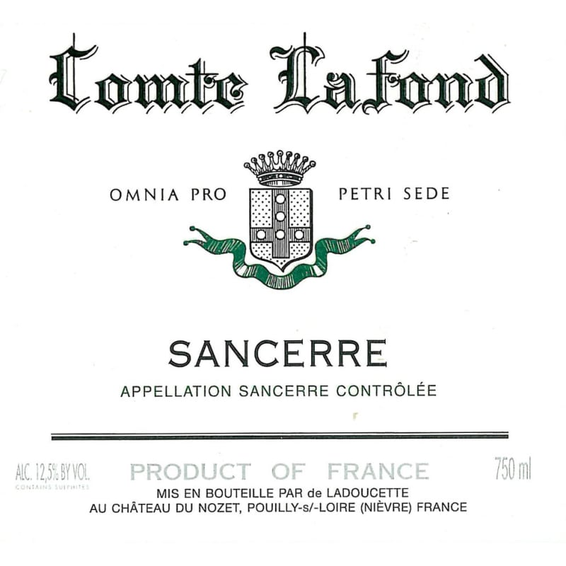 Ladoucette Comte Lafond Sancerre 2011 Front Label