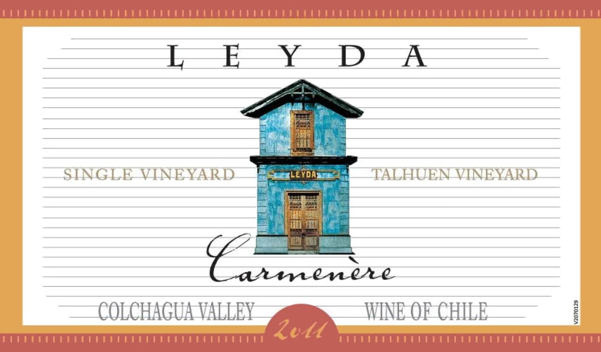 Leyda Single Vineyard Talhuen Carmenere 2011 Front Label