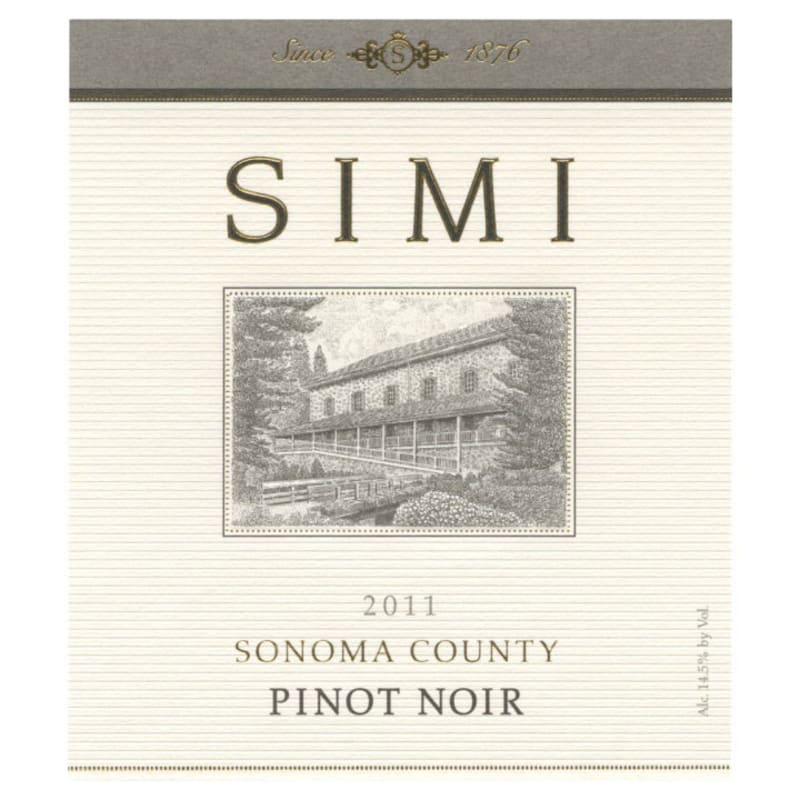 Simi Pinot Noir 2011 Front Label