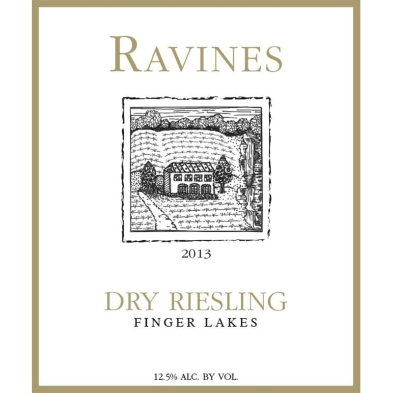 Ravines Dry Riesling 2013 Front Label
