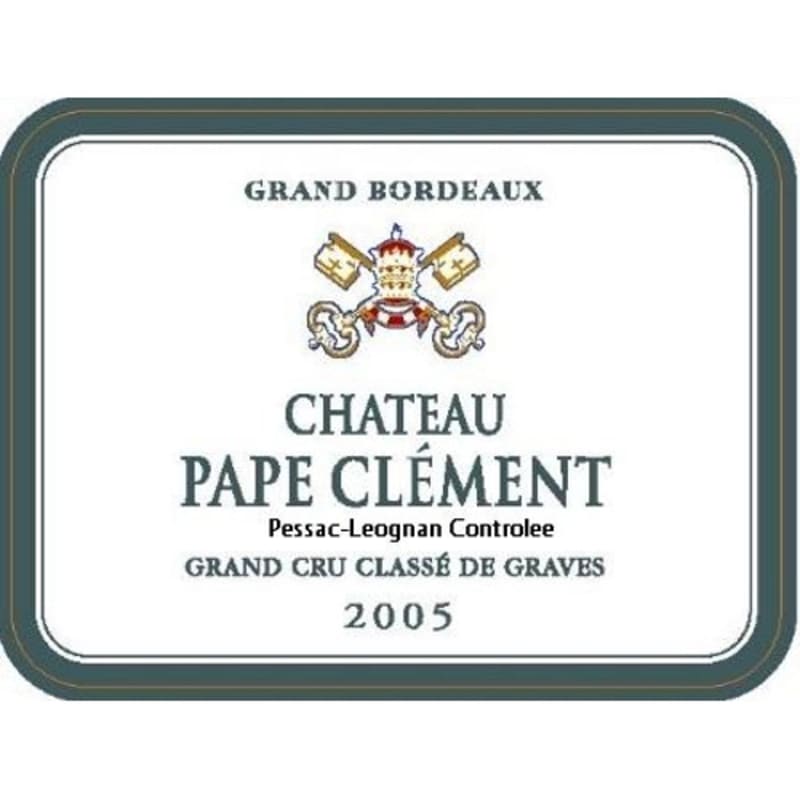 Chateau Pape Clement 2005 Front Label