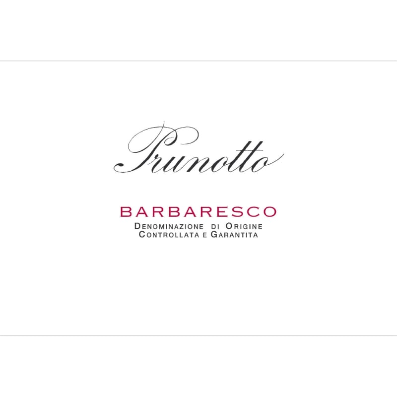 Prunotto Barbaresco 2011 Front Label