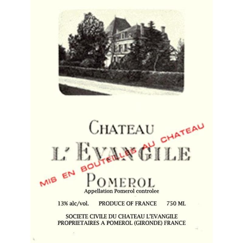 Chateau L'Evangile 1990 Front Label